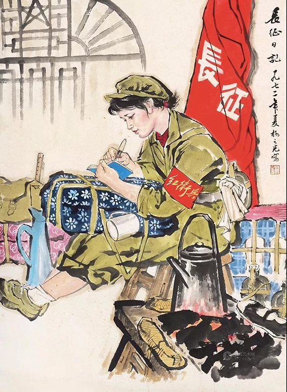 国画军人铮铮铁骨,保家卫国!