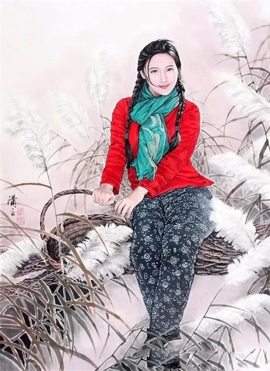 国画中的美女,美得像仙女下凡!