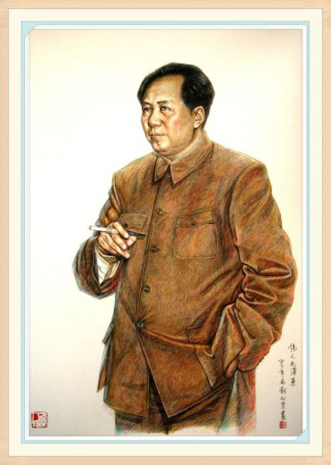 刘向荣的8幅毛主席画作，形神皆备、亲切感人