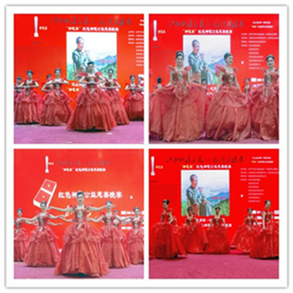 红色神笔艺术团在上海宇培国际集团的表演