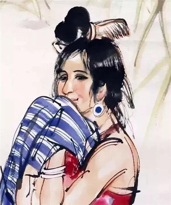 欣赏 | 黄胄画的浴女，你可见过？