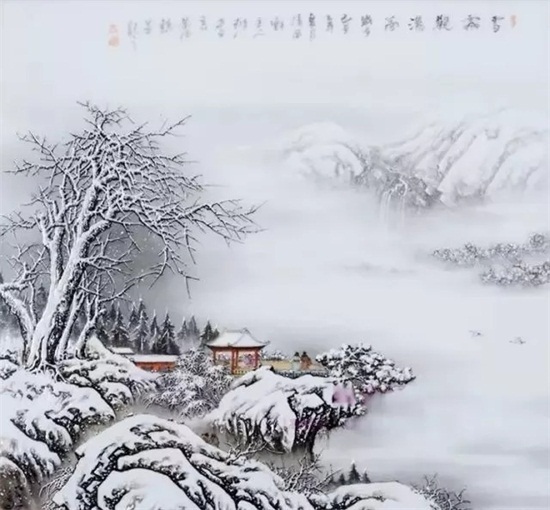 一组美到极致的雪景画！