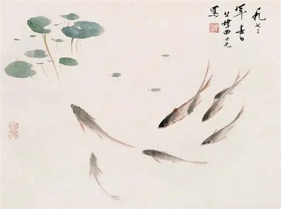 春天，读田世光先生画的小鱼图！