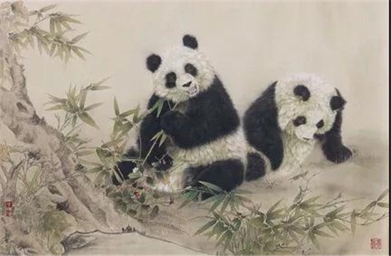 她画的国宝熊猫真好，不看真可惜了......