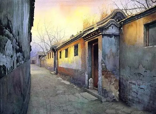 画家笔下的老北京，美得一塌糊涂!