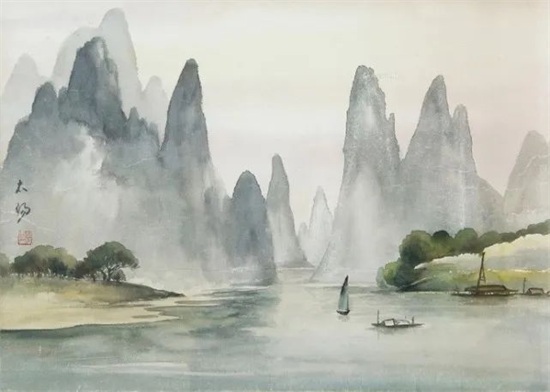 这位百岁“画童”，是山水漓江画派的创始人！他的山水太美了！