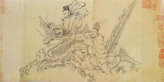 飞龙在天：在国画中遇到东方祥龙