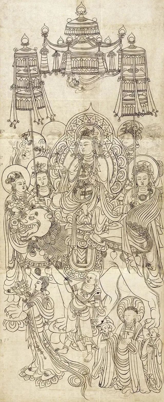 张大千白描，旷世绝美！