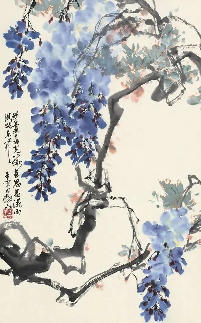 于希宁写紫藤，格调清奇