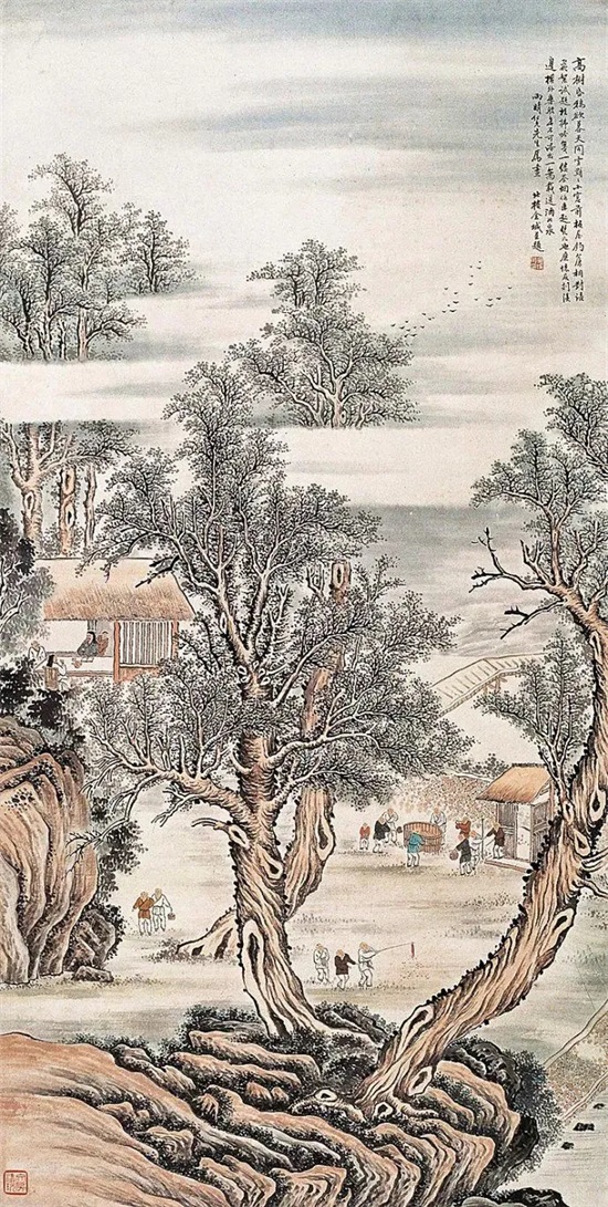 年纪大了，就爱看这种古意山水画，养心静气！