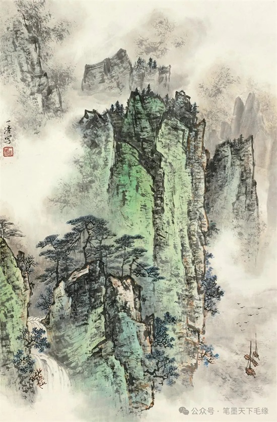 太美了！这组山水画，让人心旷神怡