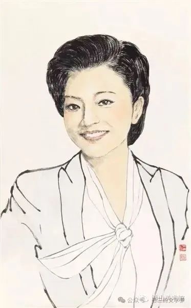 朱军绘画功底深厚，屡屡拍出百万价格，他为女同事画的肖像真好看。