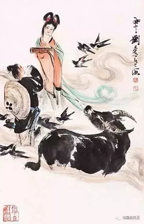 国画中最美的织女，最帅的牛郎！
