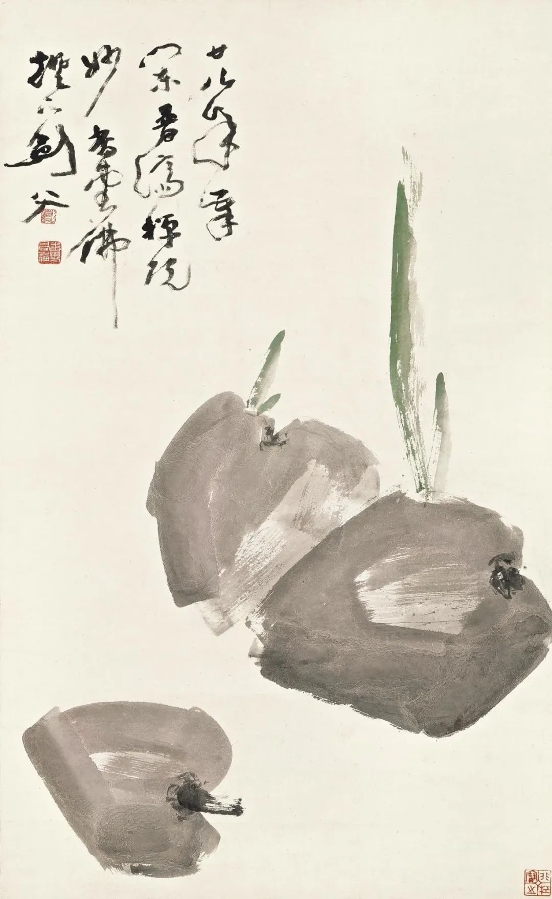 高剑父大写意花鸟，耐人寻味